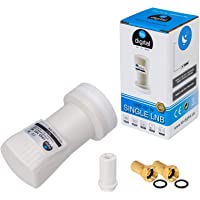 Los mejores  - HB-Digital LNB LNC - Conector con contactos chapados en oro para cable de televisión de alta definición- para FULL HD TV…